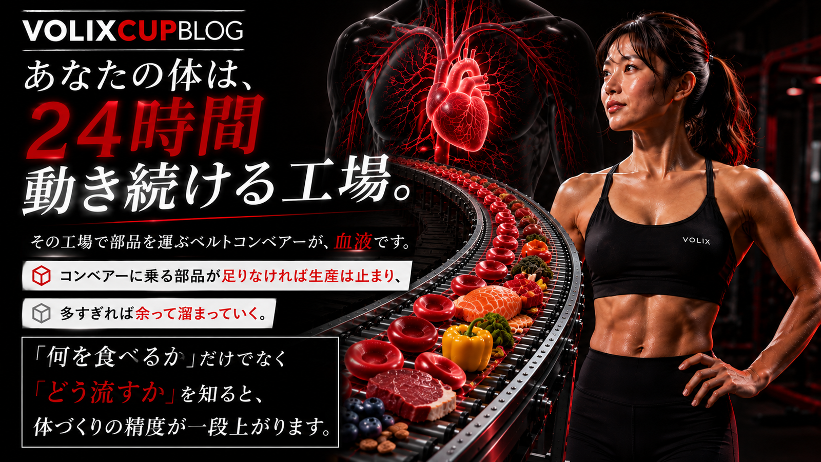 あなたの体は、24時間動き続ける工場。
